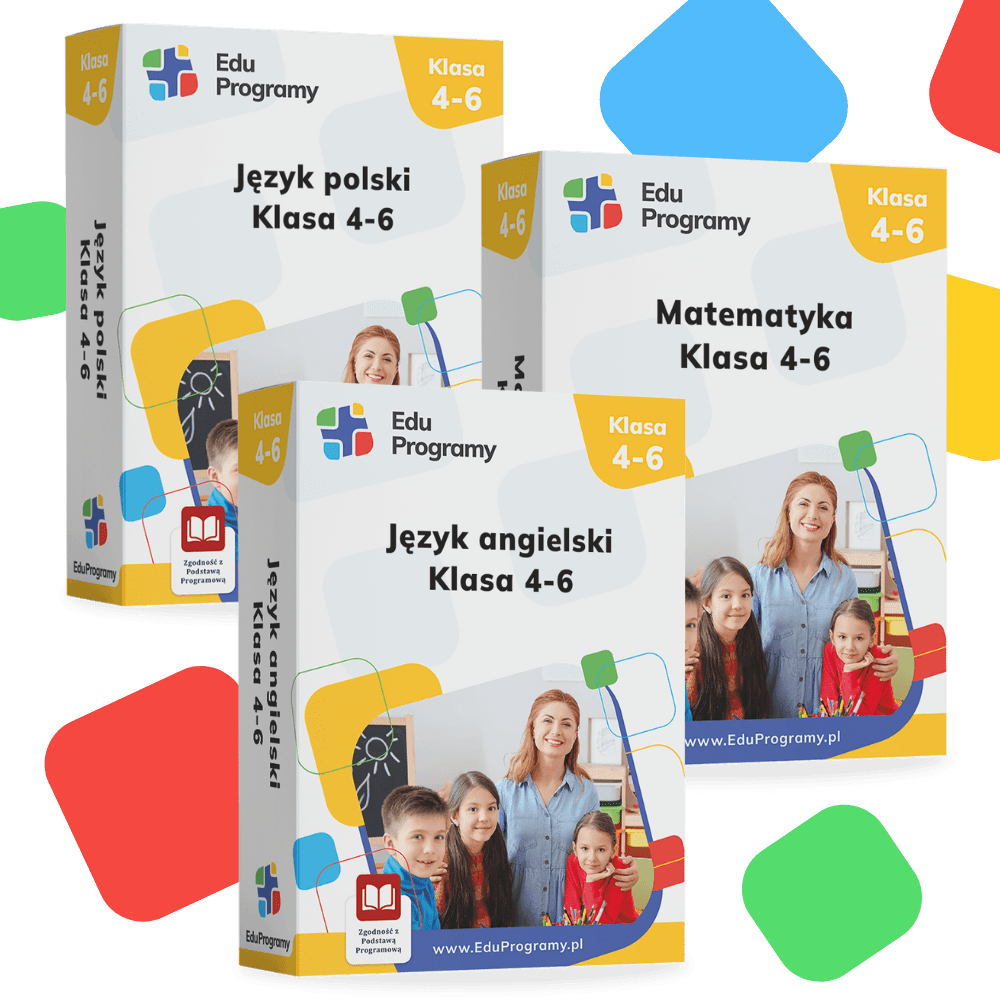Program dla klas 4-6: Polski, Matematyka, Angielski