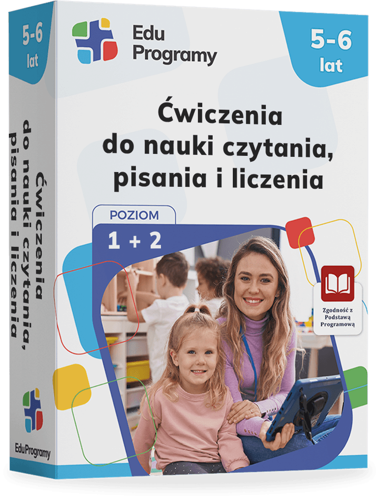 Łatwe ćwiczenia Nauka Czytania, Pisania i Liczenia