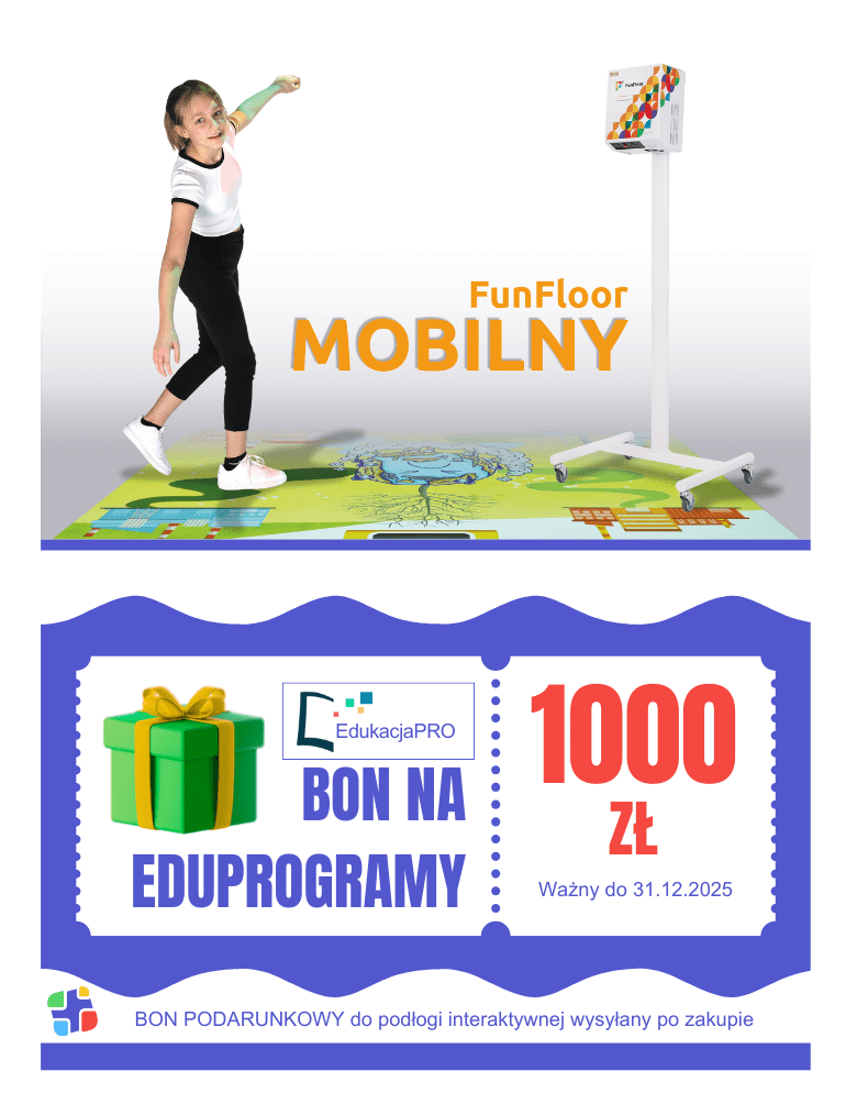 Interaktywna podłoga FunFloor MOBILNY