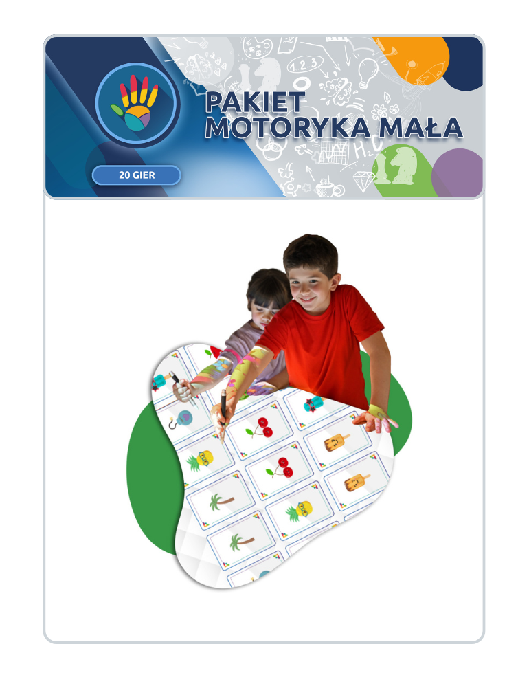 Pakiet gier motoryka mała na podłogę interaktywną